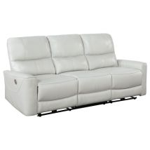 Coaster Fine Furniture 610261P Greenfield - Upholstered Power Reclining Sofa - Ivory