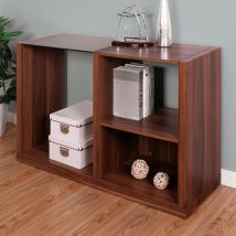 Furniture of America CM4568S Langenthal - Sofa Table - Black / Dark Walnut