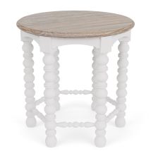 Riverside Furniture 30706 Riverside Furniture 30706 Rosalie - Spindle Round Side Table - White
