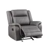 New Classic U2506-13-GRY Enzo - Glider Recliner - Gray