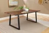 CoasterElevations 110181 Ditman - Live Edge Dining Table - Gray Sheesham