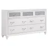 CoasterEveryday 205891KW-S5 Barzini - California King 5 Piece Bedroom Set - White