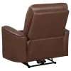 Coaster Fine Furniture 610266P Greenfield - Upholstered Power Recliner Chair - Saddle Brown