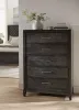 Samuel Lawrence Furniture S964-040 Lenox - 5-Drawer Chest - Black