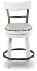 Ashley Furniture D546-524 Ashley Furniture D546-524 Valebeck - UPH Swivel Barstool  - White