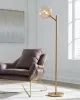Ashley Furniture L206021 Abanson - Metal Floor Lamp  - Amber / Gold Finish