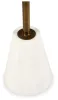Ashley Furniture A4000540 Caramont - Accent Table with White Base - Black / White / Gold Finish