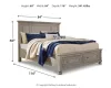 Ashley Furniture B733B35 Ashley Furniture B733B35 Lettner - California King Panel Storage Bed - Light Gray