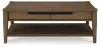 Ashley Furniture T769-1 Roanhowe - Rectangular Cocktail Table - Brown