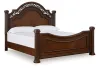 Ashley Furniture B764/31/36/50/71/97/93(2) Ashley Furniture B764/31/36/50/71/97/93(2) Lavinton - 7 Pc. - Dresser, Mirror, Queen Poster Bed, 2 Nightstands - Brown