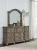 Ashley Furniture B944B1 Ardenfield - Dresser And Mirror - Light Brown