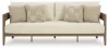 Ashley Furniture P671-838 Serene Bay - Sofa With Cushion - Dark Brown / White