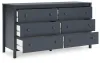 Ashley Furniture EB1528/231/156/112 Ashley Furniture EB1528/231/156/112 Simmenfort - 3 Pc. - Dresser, Full Platform Bed - Navy Blue
