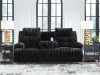 Ashley Furniture PC4280599 Rhine Falls - Reclining Power Sofa With Drop Down Table - Onyx