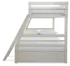 Ashley Furniture B742B16 Robbinsdale - Twin Over Full Bunk Bed With Storage - Antique White