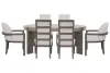 Pulaski Furniture P402230-KIT53 Pulaski Furniture P402230-KIT53 Anderson Park - Round Dining Table With 4 Upholstered Side Chairs And 2 Host Chairs - Moose Trail / Frontier Brown