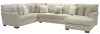 Jackson Furniture Industries 4478/30/62/76-38 Middleton - 3 Piece Sectional With Right Side Facing Chaise - Cement