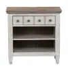 Liberty Furniture 824-BR-OCPBDMN Liberty Furniture 824-BR-OCPBDMN Heartland - 4 Piece Bedroom Set (California King Panel Bed, Dresser & Mirror, Nightstand) - White