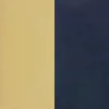 CoasterElevations 192061-S5 Kella - 5 Piece Round Marble Top Dining Set - Blue And Gold
