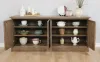 CoasterEssence 110295 Brockway - 4-Door Dining Sideboard Buffet Cabinet - Barley Brown
