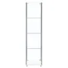 CoasterEveryday 951072 Bellatrix - 4-Shelf Clear Glass Curio Cabinet - White