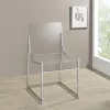 Coaster Fine Furniture 121182 Adino - Acrylic Dining Side Chair (Set of 2) - Chrome