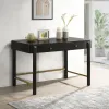 Coaster Fine Furniture 224337 Arini - 2-Drawer Vanity Desk Makeup Table - Black