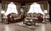 Furniture of America SM6433-LV Matteo - Loveseat - Burgundy / Brown