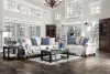 Furniture of America SM2672-SF Giovanni - Sofa - Beige / Blue