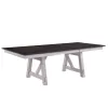 New Classic 40-1903-DT Maisie - Dining Table Top & Base - White / Dark Brown
