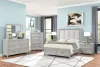 New Classic 00-2442-36N New Classic 00-2442-36N Fiona - 5/0 Queen 6 Piece Bedroom Set (Bed & Dresser & Mirror & Chest & 2 Nightstands) - Gray
