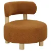 CoasterEveryday 903167 Zonie - Boucle Upholstered Barrel Back Accent Chair - Orange