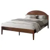 New Classic 00-B1862-300 Rowland - 5/0 Queen Platform Bed Only - Walnut