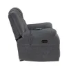 New Classic U2540-15P1-GRY New Classic U2540-15P1-GRY Redondo - Glider Recliner With Heat, Massage, Power - Dark Gray
