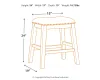 Ashley Furniture D388-024 Caitbrook - Upholstered Stool (Set of 2) - Gray