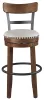 Ashley Furniture D546-430 Valebeck - Tall UPH Swivel Barstool - Brown