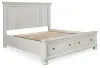 Ashley Furniture B742B25 Ashley Furniture B742B25 Robbinsdale - King Panel Storage Bed - Antique White