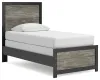 Ashley Furniture PCB1118B8 Ashley Furniture PCB1118B8 Broachmyn - Twin Panel Bed - Black / Gray