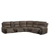 New Classic 28-U5853-6PS Gaia - 6 Piece P2 Power Sectional - Brown