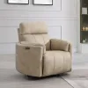 ACME LV07412 ACME LV07412 Elison - Power Motion Glider Recliner With Swivel - Dark Beige Polished Microfiber