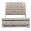 Liberty Furniture 244-BR-QUSLDM Liberty Furniture 244-BR-QUSLDM Magnolia Manor - 3 Piece Bedroom Set (Queen Upholstered Sleigh Bed, Dresser & Mirror) - Antique White