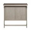 Liberty Furniture 457-BR13M Ivy Hollow - Queen Mantle Headboard - Weathered Linen / Dusty Taupe