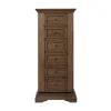 New Classic B658-079 Mar Vista - Swivel Lingerie Chest With Mirror - Walnut