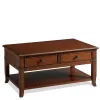 Riverside Furniture 51702 Campbell - Cocktail Table - Burnished Cherry