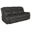 CoasterEveryday 603504 Lawrence - Upholstered Padded Arm Reclining Sofa - Charcoal