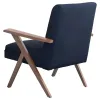 CoasterEssence 905415 Cheryl - Upholstered Wood Arm Accent Chair - Dark Blue