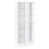 Coaster Fine Furniture 950397 Cabra - 4-Door LED Curio Display Cabinet - White High Gloss