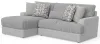 Jackson Furniture Industries 3480/75/42-18 Jackson Furniture Industries 3480/75/42-18 Titan - 2 Piece Sofa Chaise With Comfort Coil Seating (Left Side Facing Chaise) - Moonstruck