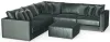 Jackson Furniture Industries 2245/36/31/59/37/12-35 Remington - 5 Piece Modular Sectional And 1 Included Cocktail Ottoman - Pine