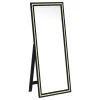 Coaster Fine Furniture 960962 Windrose - Tempered LED Standing Mirror - Black